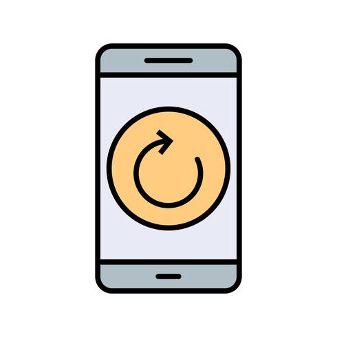 490x490 Reset Mobile Application Vector Icon
