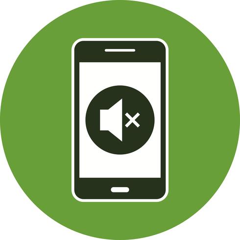 490x490 Silent Mobile Application Vector Icon