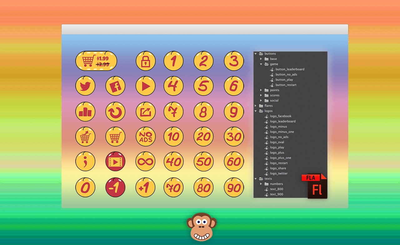 1280x786 Mobile Game Icon Pack Free