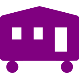 256x256 Purple Mobile Home Icon