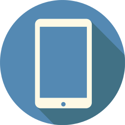 256x256 Mobile Tablet Icon Long Shadow Media Iconset Pelfusion