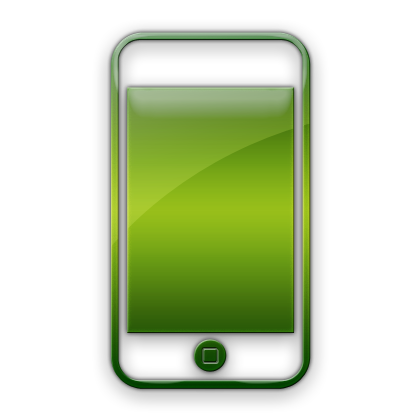 420x420 Green Mobile Phone Icon Web Icons Png