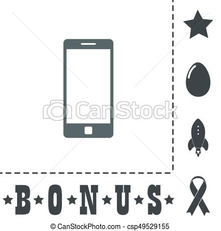 450x470 Mobile Gadget Flat Icon Mobile Gadget Simple Flat Symbol Icon