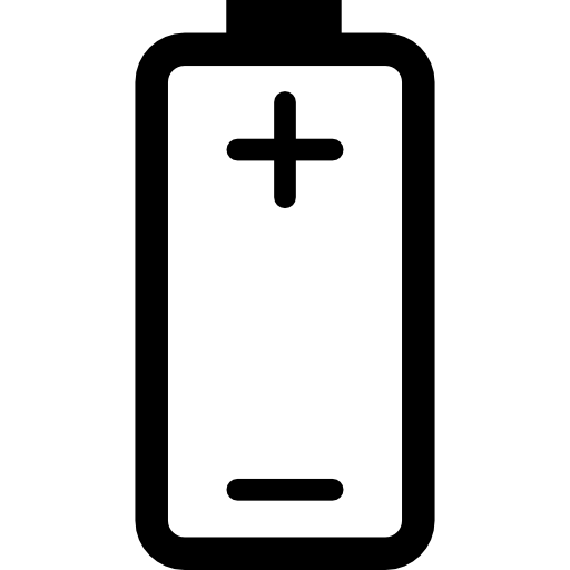 512x512 Battery With Plus And Minus Signs Of Positive And Negative Poles