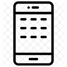 256x256 Mobile Menu Icon Of Line Style