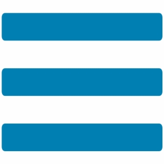 320x320 Blue Hamburger Menu Icon