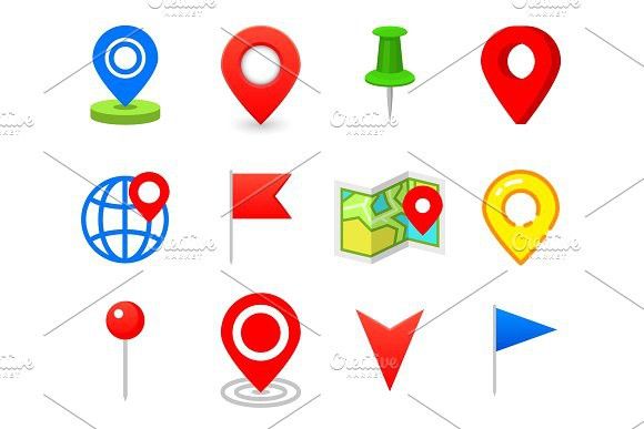 580x387 Geo Pin As Logo Geolocation And Navigation Icon For Map, Mobile