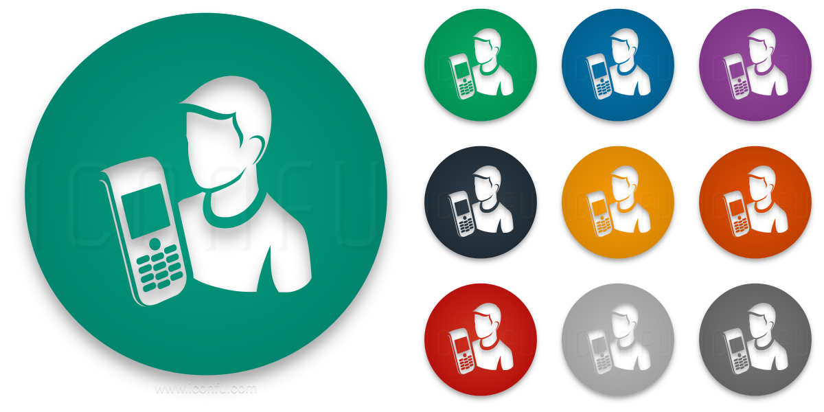 1200x600 User Mobile Phone Icon