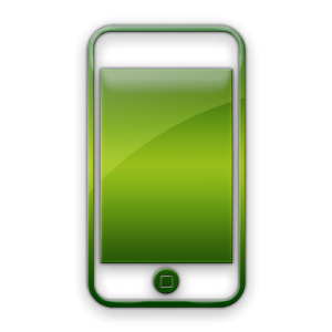 300x300 Green Mobile Phone Icon Web Icons Png
