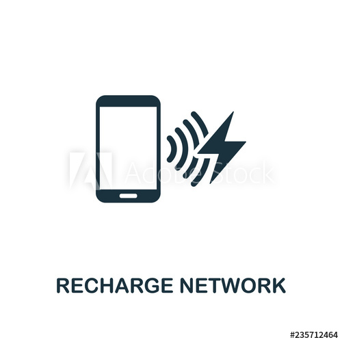 500x500 Recharge Network Icon Premium Style Design From Urbanism Icon
