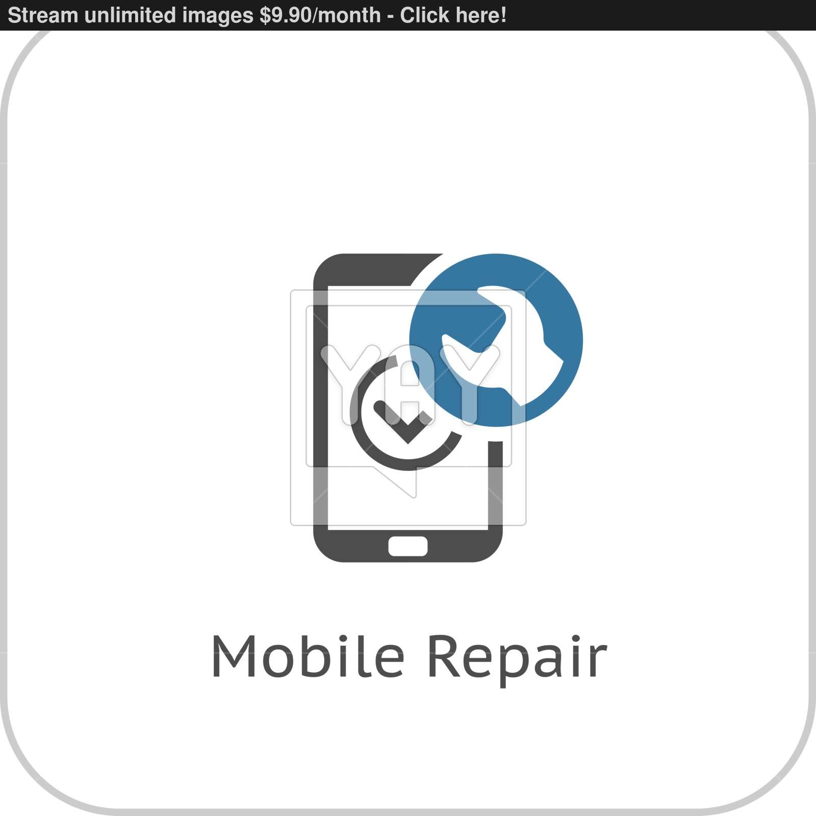 1600x1600 Mobile Repair Icon Flat Design Vector