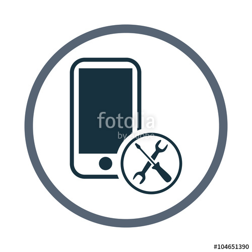500x500 Mobile Phone Repair Icon Stock Image And Royalty Free Vector