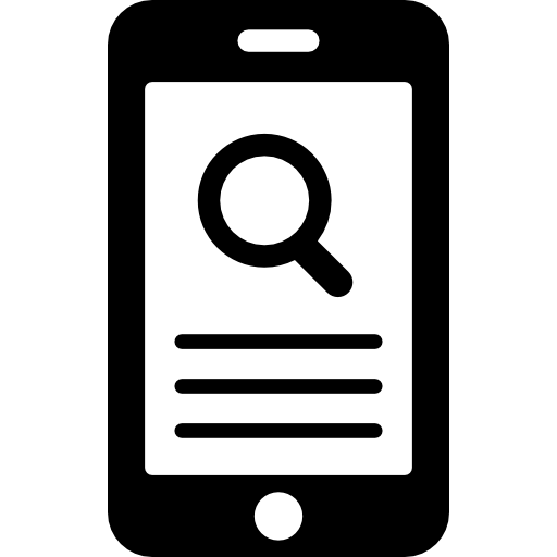 512x512 Search, Tablet, Interface, Phone, Mobile Analytics, Magnifier