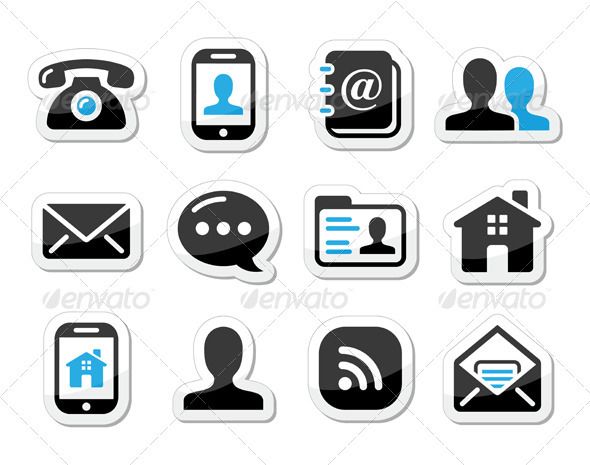 Contact Icons Set As Labels 590x465 Contact Icons Set As Labels