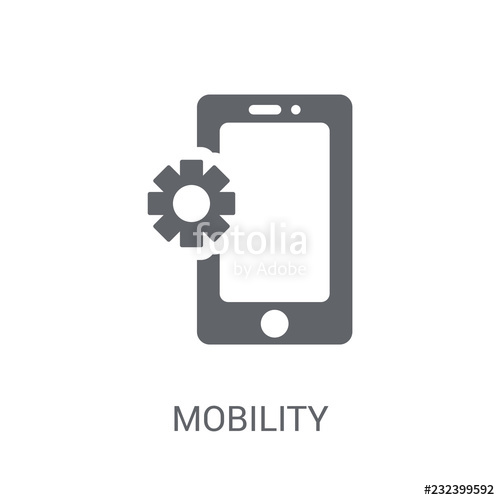 500x500 Mobility Icon Trendy Mobility Logo Concept On White Background