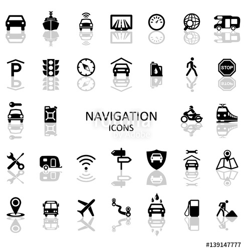 487x500 Icons Traffic And Mobility Stock Image And Royalty Free Vector