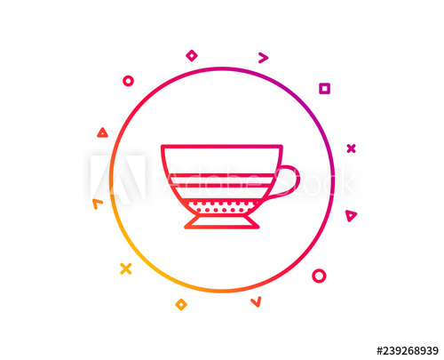 500x405 Mocha Coffee Icon Hot Drink Sign Beverage Symbol Gradient