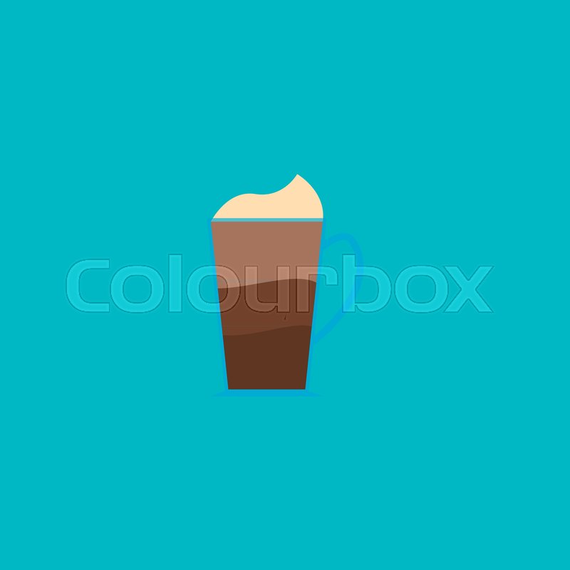 800x800 Mocha Icon Flat Element Vector Stock Vector Colourbox