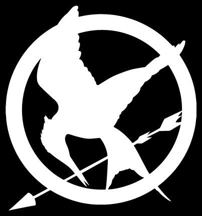 403x432 Hunger Games Inspired Mockingjay Decal White Hunger Games
