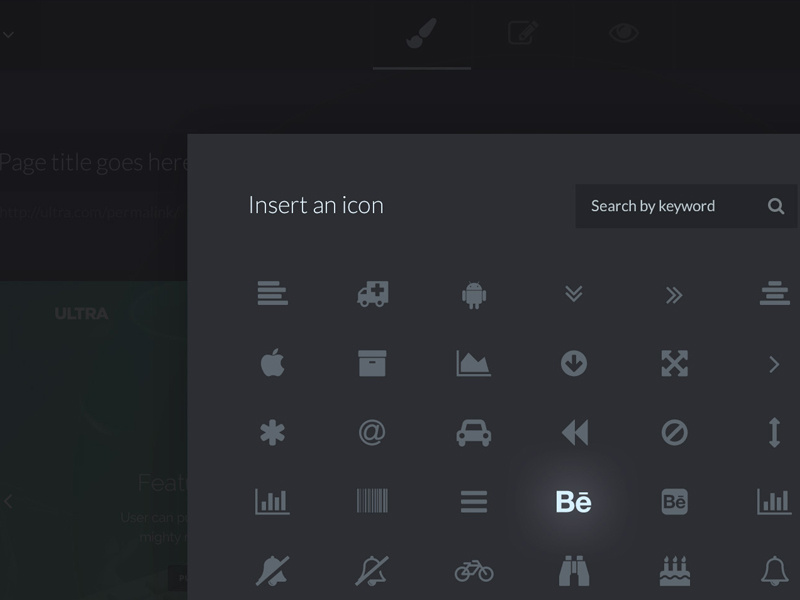 800x600 Icon Modal