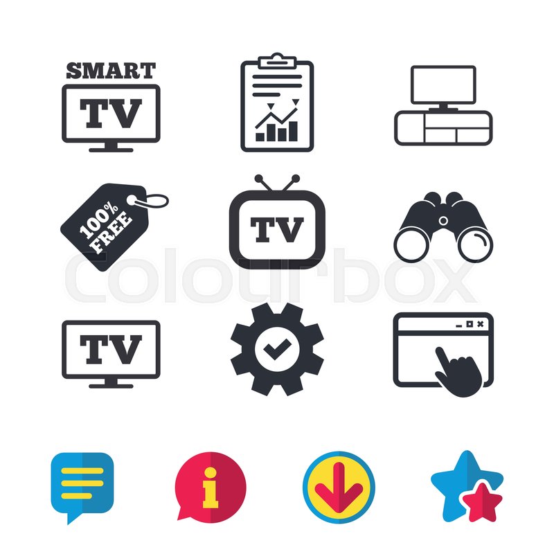 800x800 Smart Tv Mode Icon Widescreen Symbol Stock Vector Colourbox