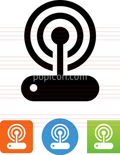 400x516 Vector Wireless Modem Icon