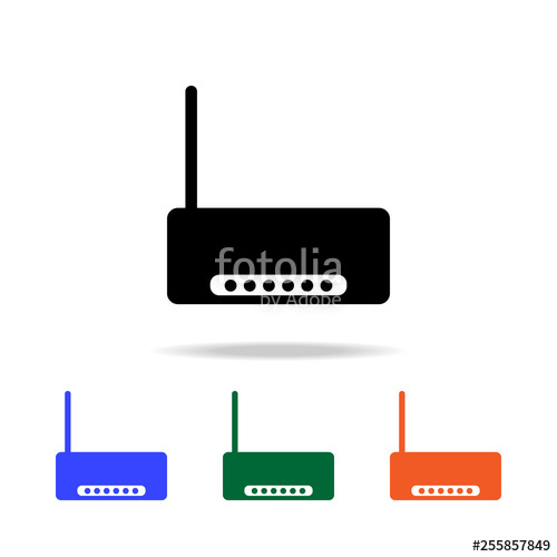 500x500 Modem Icon Elements Of Simple Web Icon In Multi Color Premium