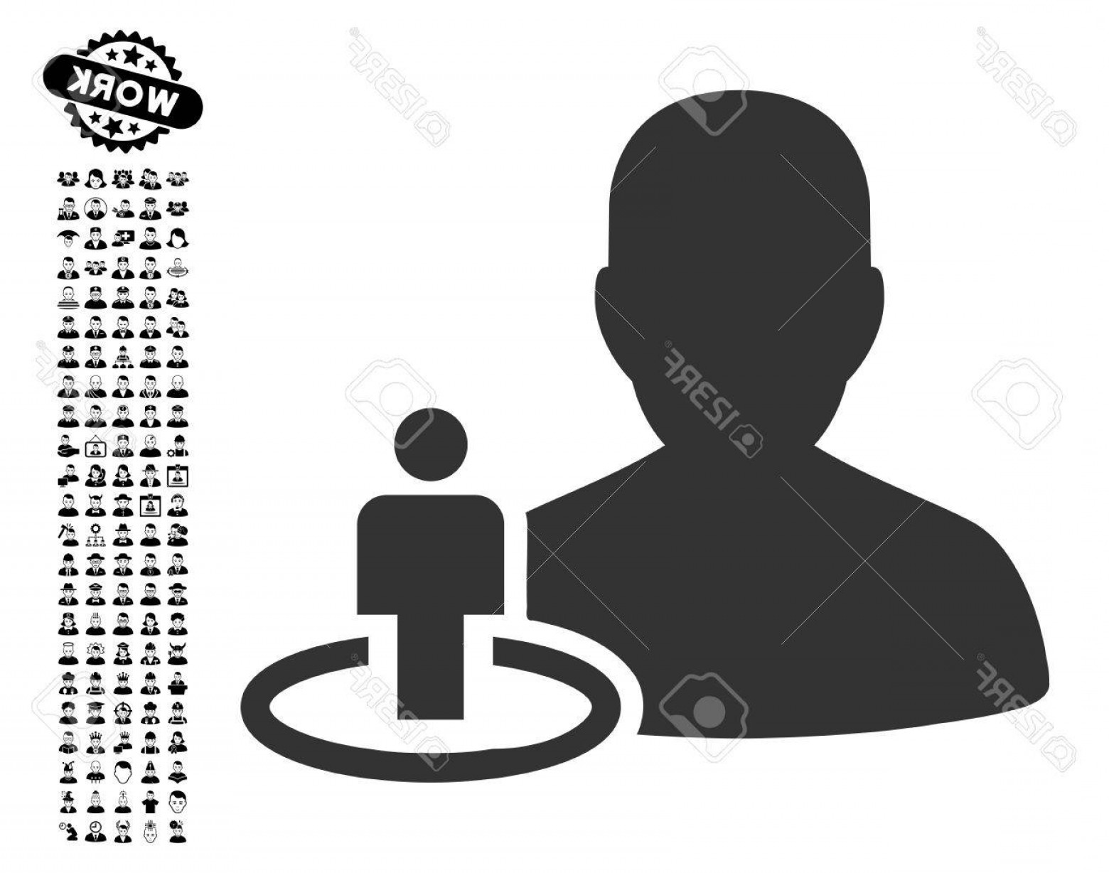 1560x1228 Photostock Vector Portal Moderator Icon With Black Bonus