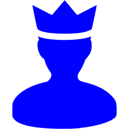 256x256 Blue Moderator Icon