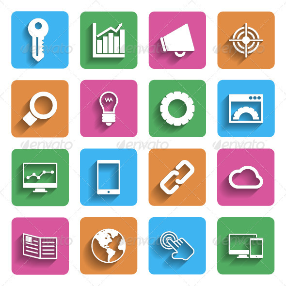 590x590 Flat Clear Icons From Graphicriver