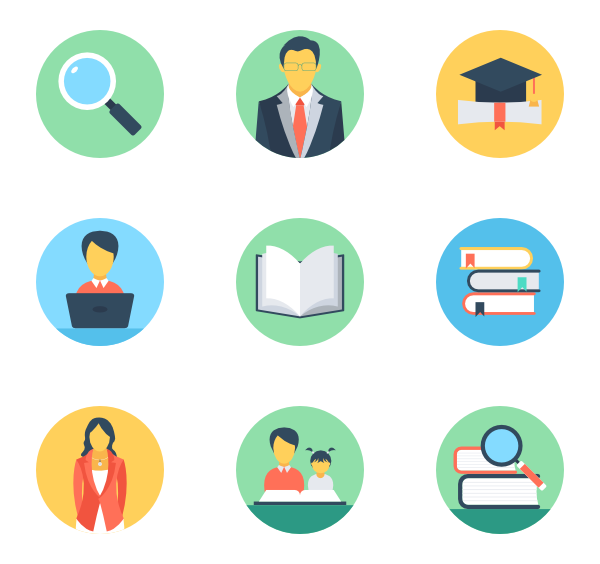 600x564 Flat Color Icon Style Circular