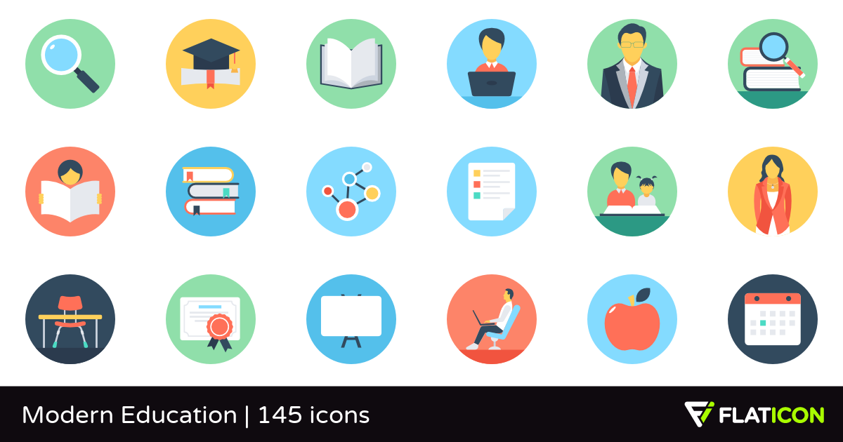 1200x630 Modern Education Free Icons