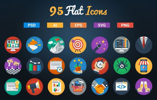 664x422 Top Flat Icon Sets For The Chic Designer