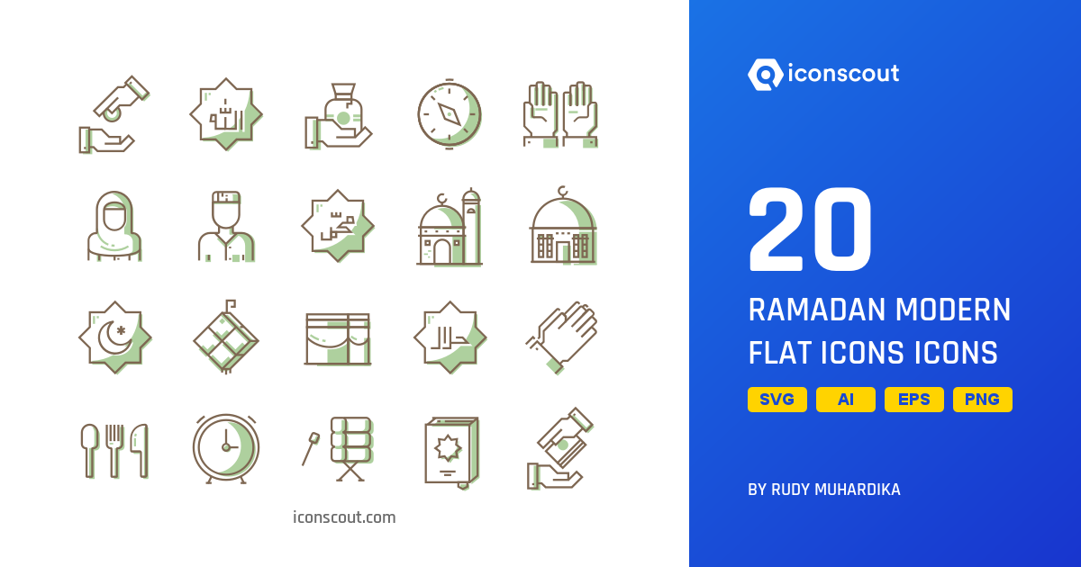1200x630 Download Ramadan Modern Flat Icons Icon Pack