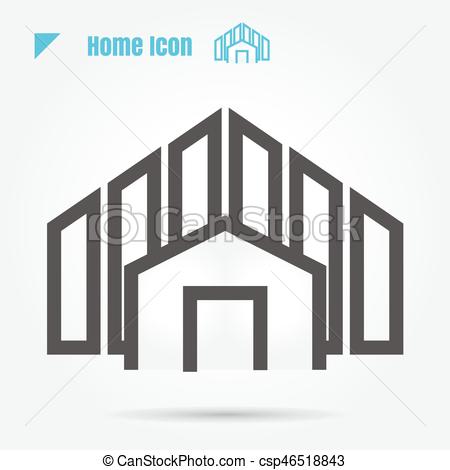 Modern Home Icon 450x470 Modern Home Icon