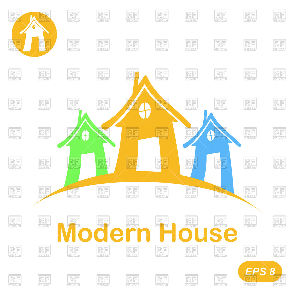 1200x1200 Modern House Icons Vector Image Of Signs, Symbols, Maps