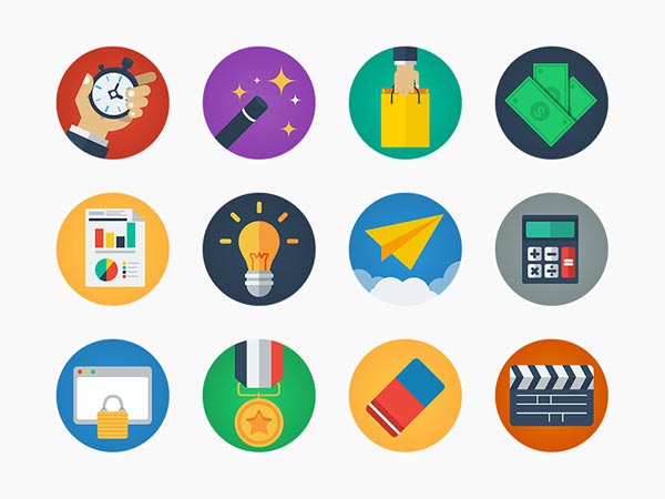 600x450 Modern Flat Icon Set Designermill