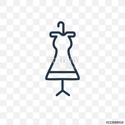 500x500 Dress Icon Isolated On Transparent Background Simple And Editable