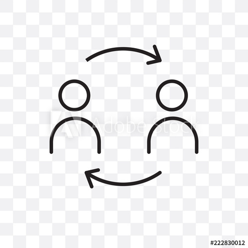 500x500 Sharing Icon Isolated On Transparent Background Simple