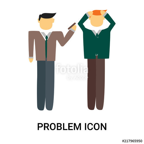 Problem Icon Isolated On White Background Simple And Editable 500x500 Problem Icon Isolated On White Background Simple And Editable