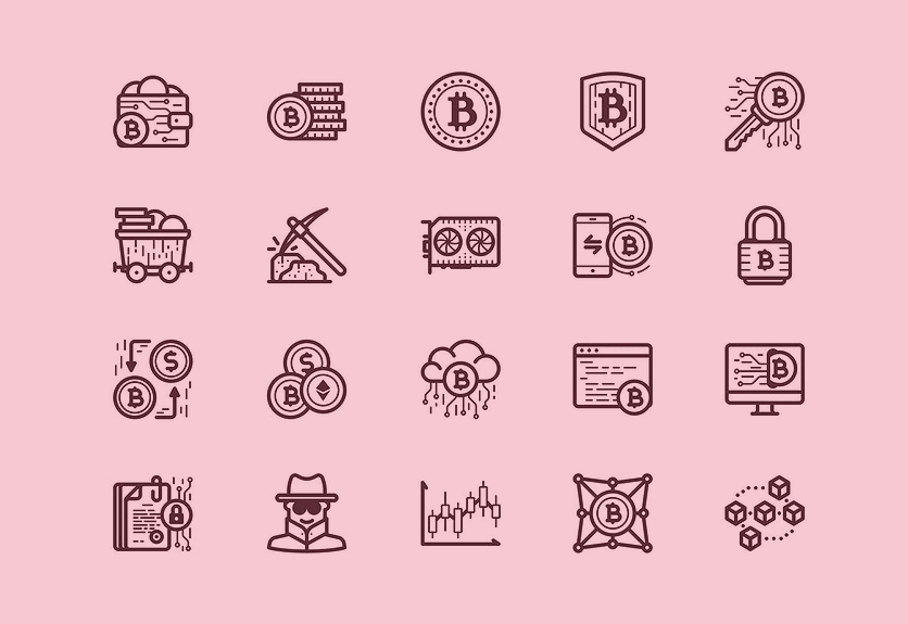 836x575 Modern Cryptocurrency Icon Packs Decolore Net