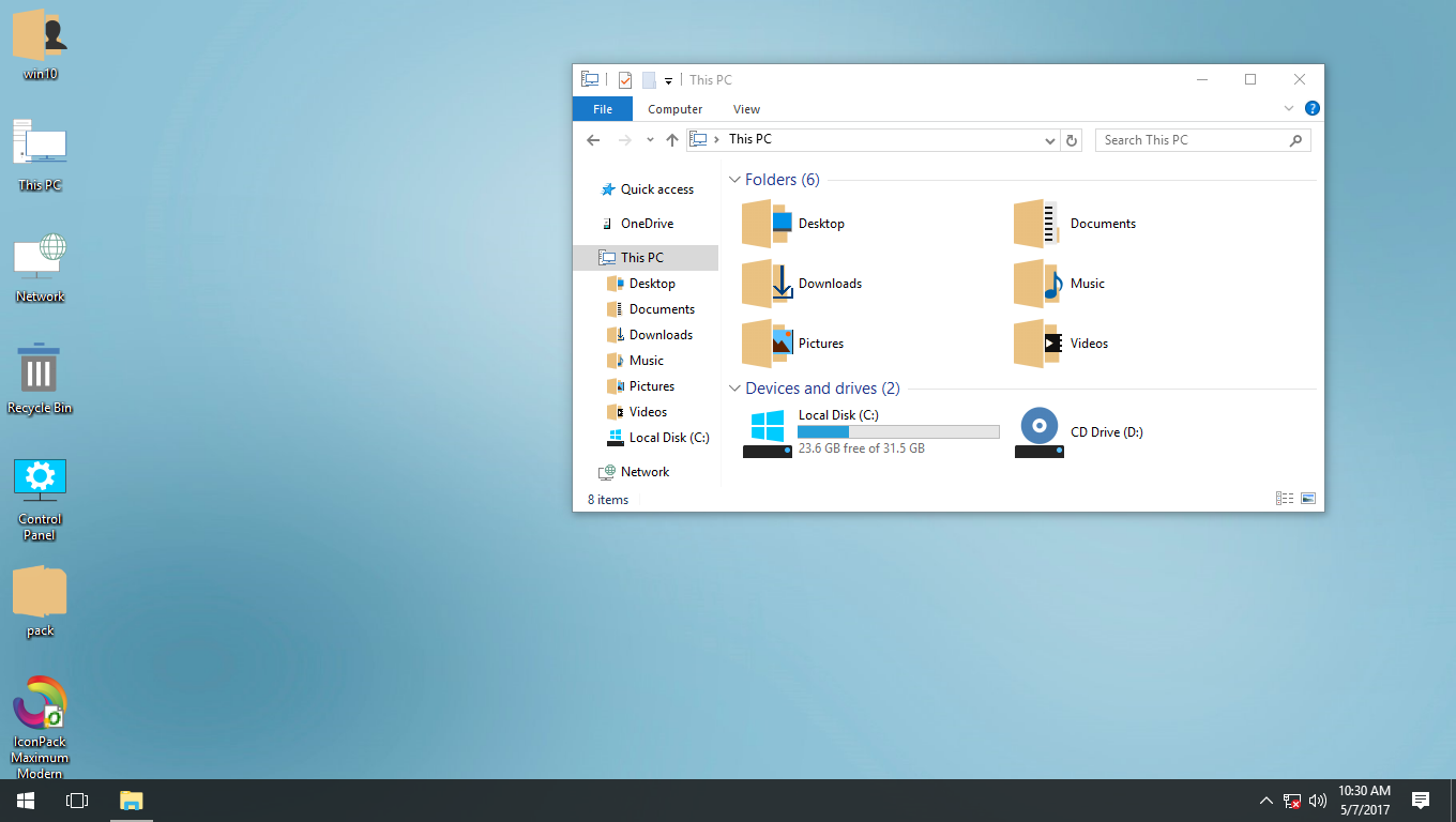 1360x768 Maximum Modern Iconpack