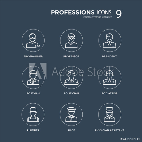 500x500 Programmer, Professor, Plumber, Podiatrist, Politician