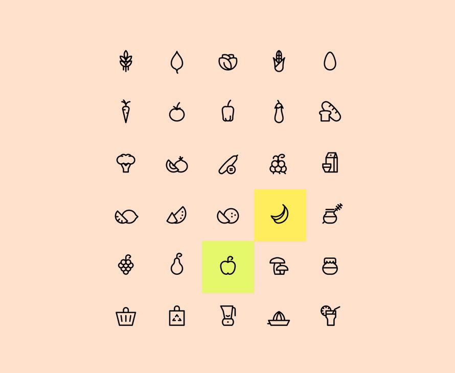 890x729 Freebie Organic Food Icon Set Icon Food Icons, Cooking Icon