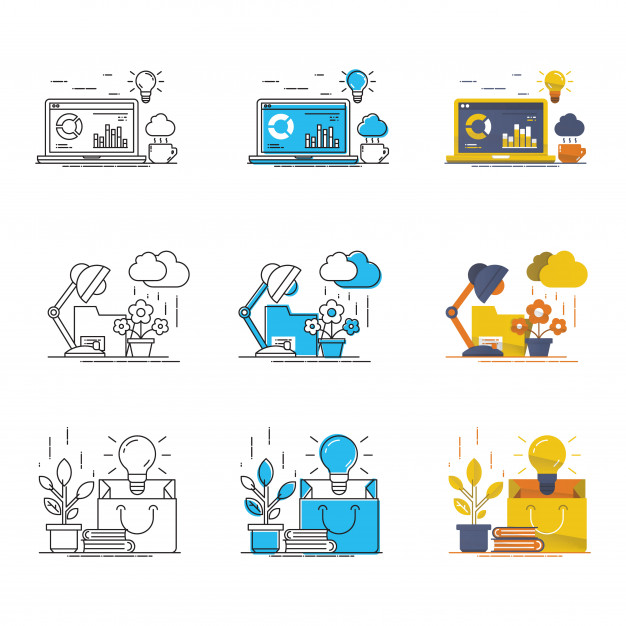 626x626 Good Idea Vector Modern Icon Set Vector Premium Download