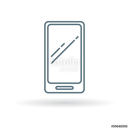 Modern Smartphone Icon Cellphone Sign Mobile Phone Symbol Thin 500x500 Modern Smartphone Icon Cellphone Sign Mobile Phone Symbol Thin