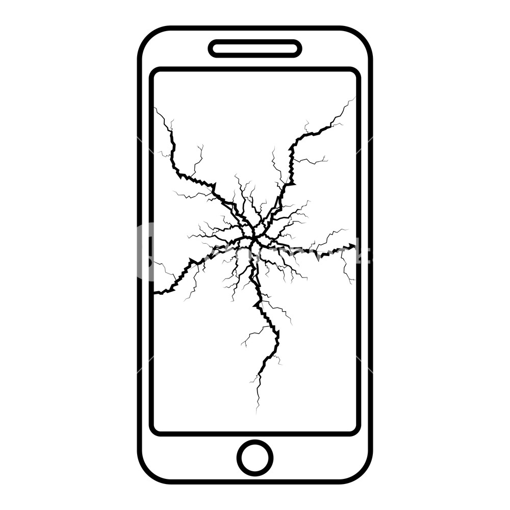 Smartphone With Crack On Display Broken Modern Mobile Phone 1000x1000 Smartphone With Crack On Display Broken Modern Mobile Phone
