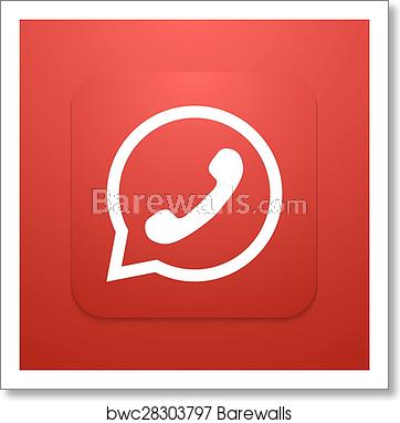 Vector Modern Phone Icon In Bubble Speech Art Print Barewalls 362x382 Vector Modern Phone Icon In Bubble Speech Art Print Barewalls