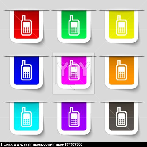 Mobile Phone Icon Sign Set Of Multicolored Modern Labels For Your 512x512 Mobile Phone Icon Sign Set Of Multicolored Modern Labels For Your