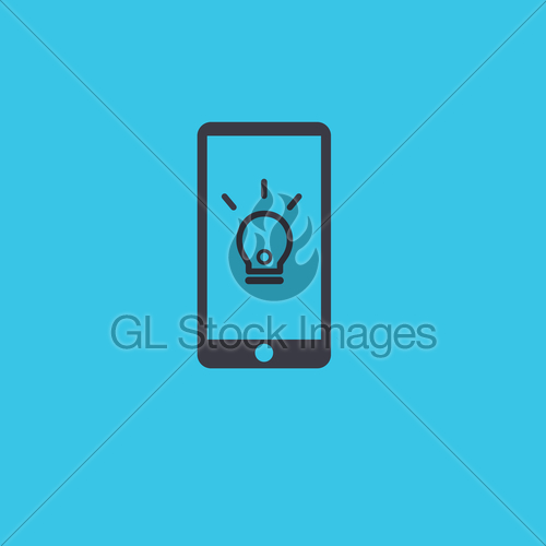 Modern Mobile Phone Icon With Bulb Idea Concept Gl Stock Images 500x500 Modern Mobile Phone Icon With Bulb Idea Concept Gl Stock Images